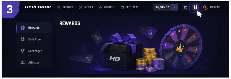 Access the Promo Code Page