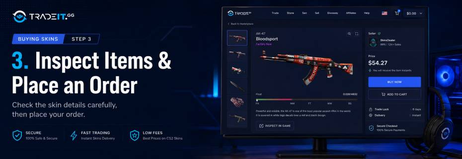 Inspect Items & Place an Order