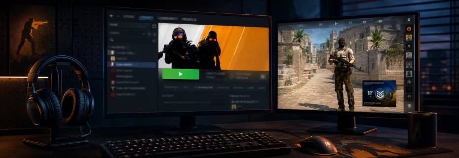 Open the CS2 game through Steam